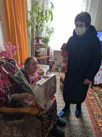 Поздравление с юбилеем 90-летием Мальцевой Антонины Ильиничны